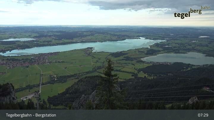 Archiv Foto Webcam Fernblick von der Bergstation am Tegelberg