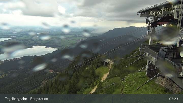 Archiv Foto Webcam Fernblick von der Bergstation am Tegelberg