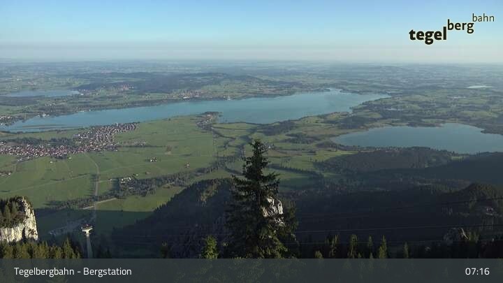 Archiv Foto Webcam Fernblick von der Bergstation am Tegelberg