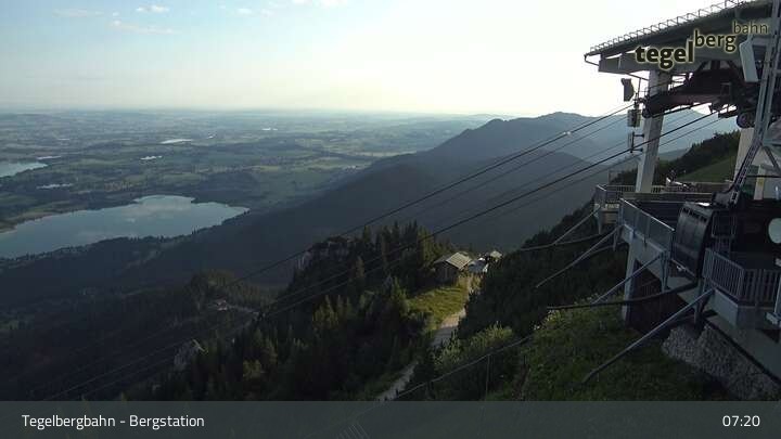 Archiv Foto Webcam Fernblick von der Bergstation am Tegelberg