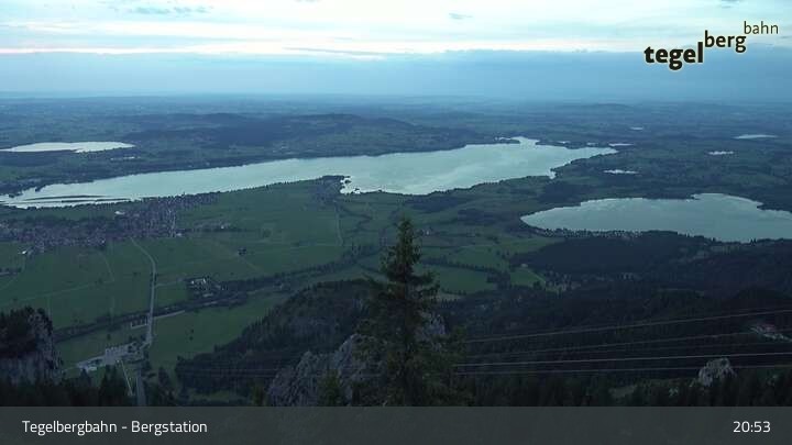 Archiv Foto Webcam Fernblick von der Bergstation am Tegelberg