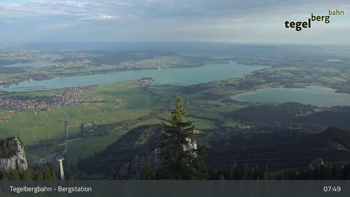 Archiv Foto Webcam Fernblick von der Bergstation am Tegelberg