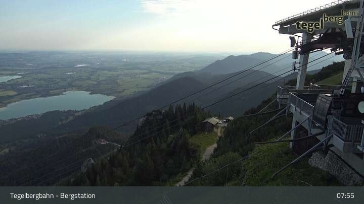 Archiv Foto Webcam Fernblick von der Bergstation am Tegelberg