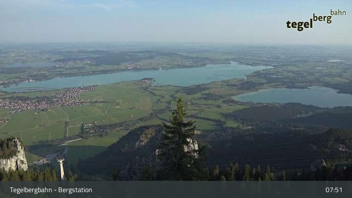 Archiv Foto Webcam Fernblick von der Bergstation am Tegelberg