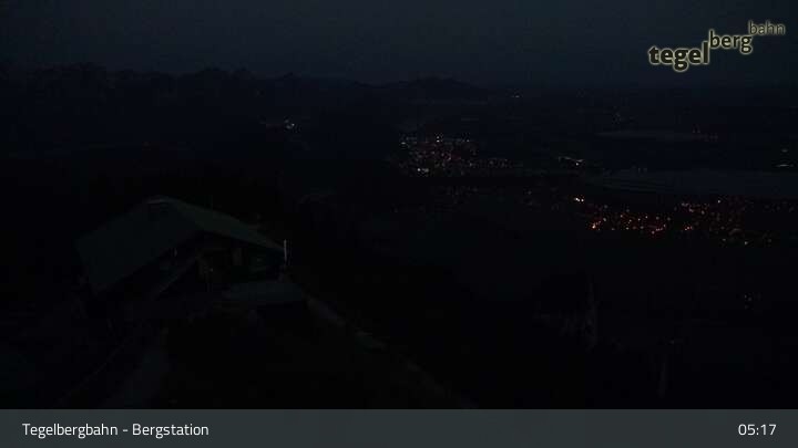 Archiv Foto Webcam Fernblick von der Bergstation am Tegelberg