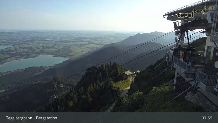 Archiv Foto Webcam Fernblick von der Bergstation am Tegelberg