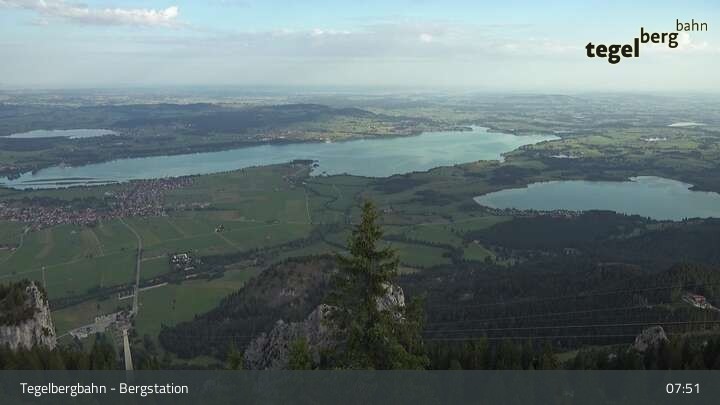 Archiv Foto Webcam Fernblick von der Bergstation am Tegelberg