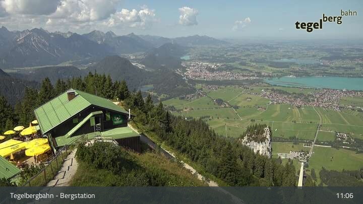 Archiv Foto Webcam Fernblick von der Bergstation am Tegelberg