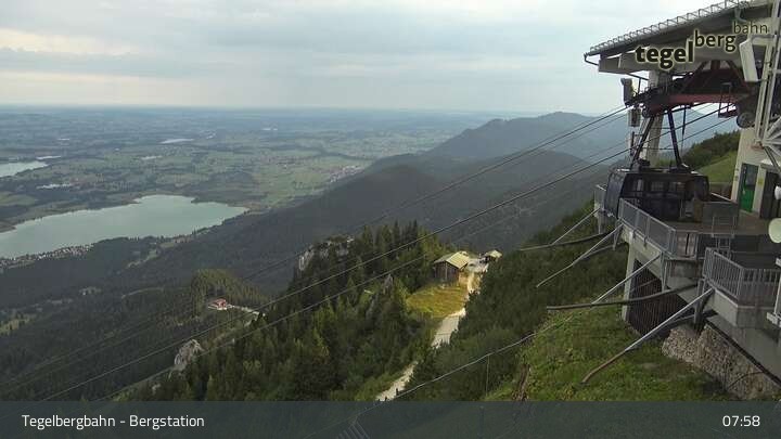 Archiv Foto Webcam Fernblick von der Bergstation am Tegelberg