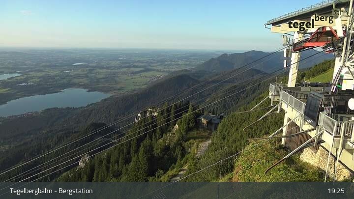 Archiv Foto Webcam Fernblick von der Bergstation am Tegelberg