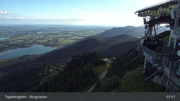 Archiv Foto Webcam Fernblick von der Bergstation am Tegelberg