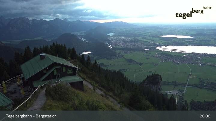 Archiv Foto Webcam Fernblick von der Bergstation am Tegelberg