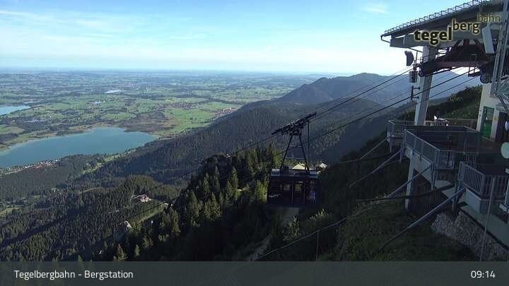 Archiv Foto Webcam Fernblick von der Bergstation am Tegelberg