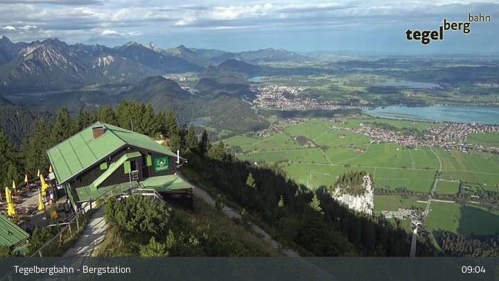 Archiv Foto Webcam Fernblick von der Bergstation am Tegelberg