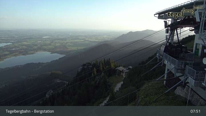 Archived image Webcam Distant view of the mountain station Tegelberg
