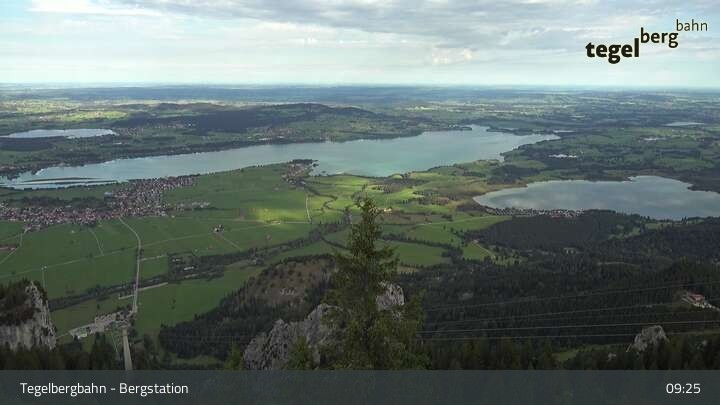 Archiv Foto Webcam Fernblick von der Bergstation am Tegelberg