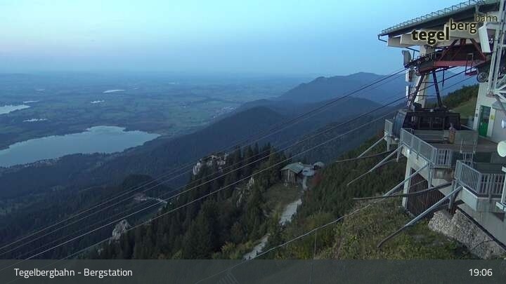 Archiv Foto Webcam Fernblick von der Bergstation am Tegelberg