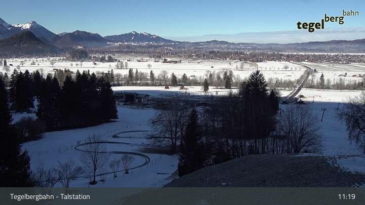 Archiv Foto Webcam Talstation am Tegelberg (800 Meter)