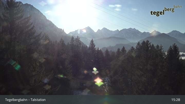 Archiv Foto Webcam Talstation am Tegelberg (800 Meter)