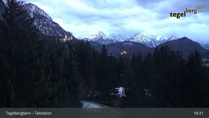 Archiv Foto Webcam Talstation am Tegelberg