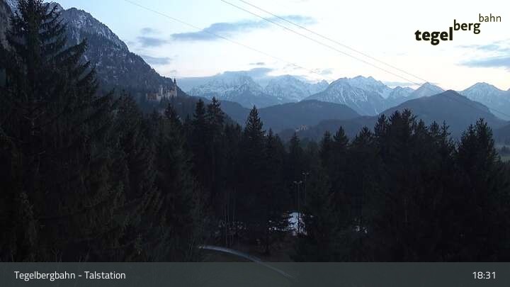 Archiv Foto Webcam Talstation am Tegelberg