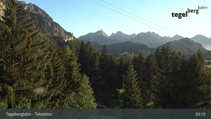 Archived image Webcam base station of the "Tegelberg" (800 m)