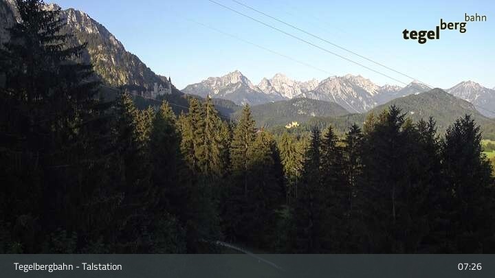 Archiv Foto Webcam Talstation am Tegelberg