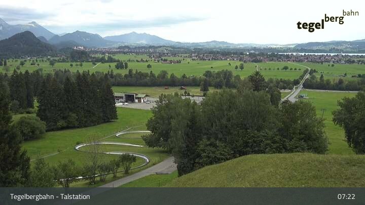 Archived image Webcam base station of the "Tegelberg" (800 m)