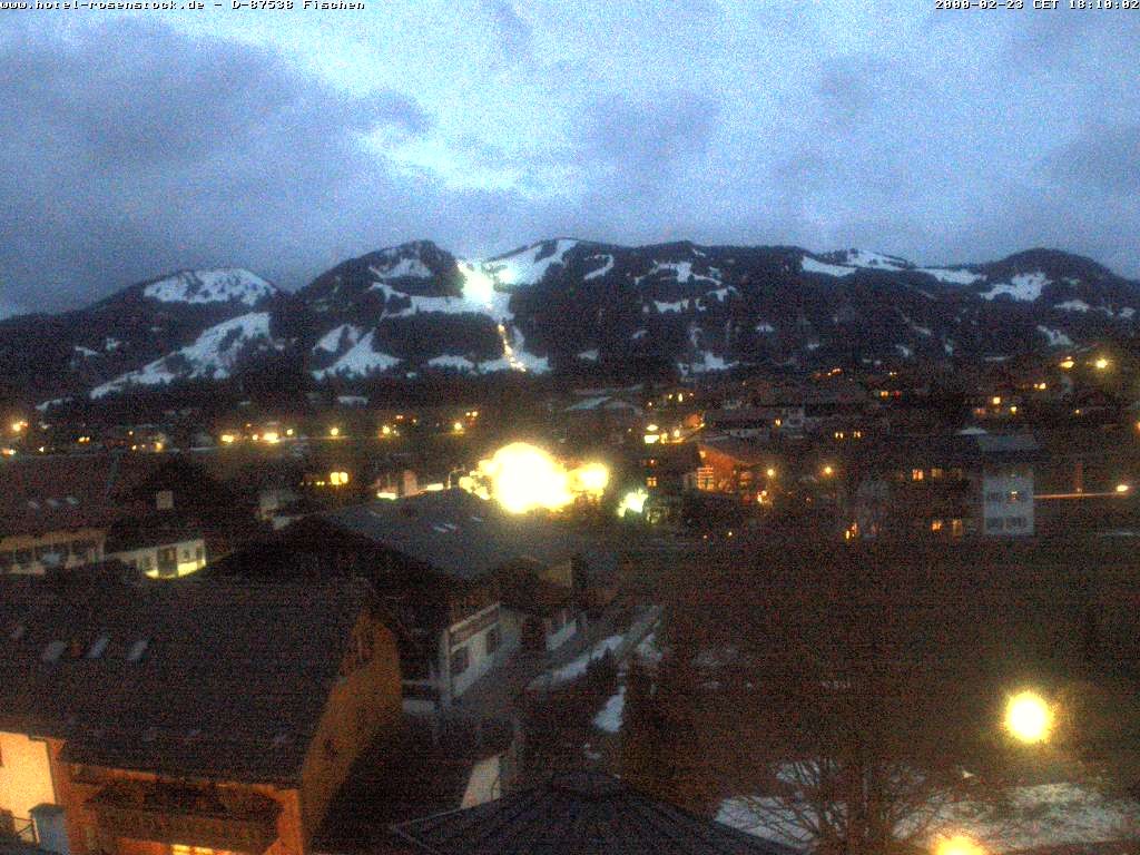 Archived image Webcam Rosenstock Hotel, Fischen in the Allgäu