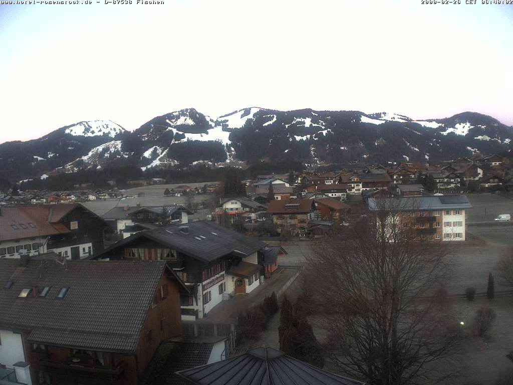 Archived image Webcam Rosenstock Hotel, Fischen in the Allgäu