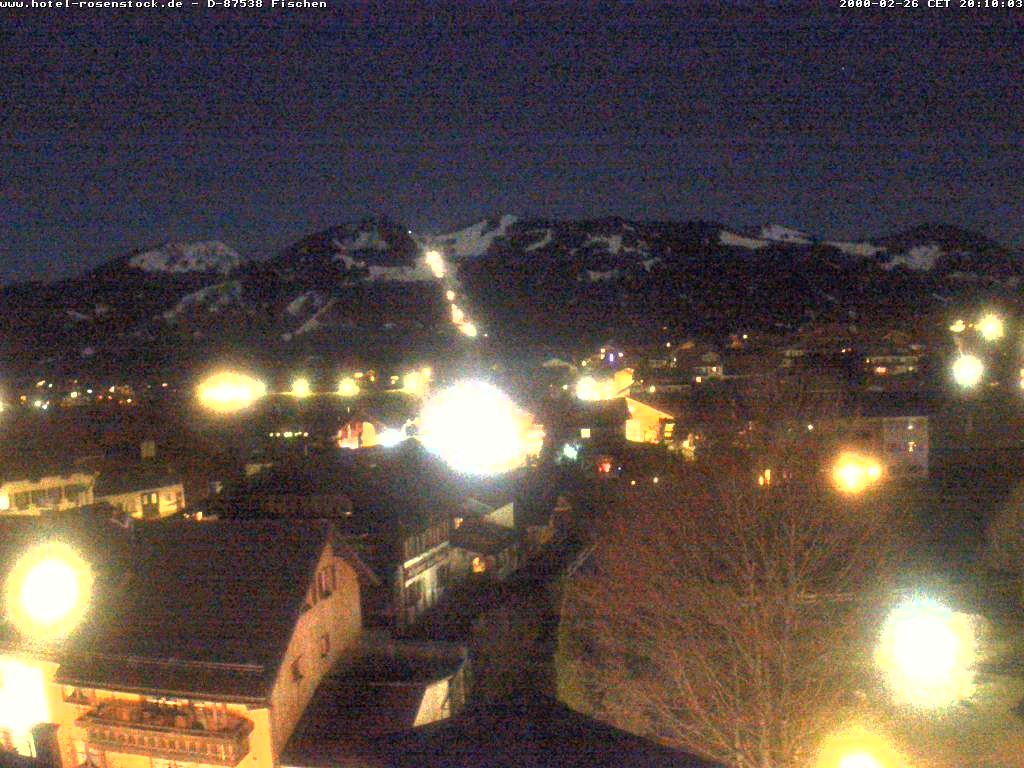 Archived image Webcam Rosenstock Hotel, Fischen in the Allgäu