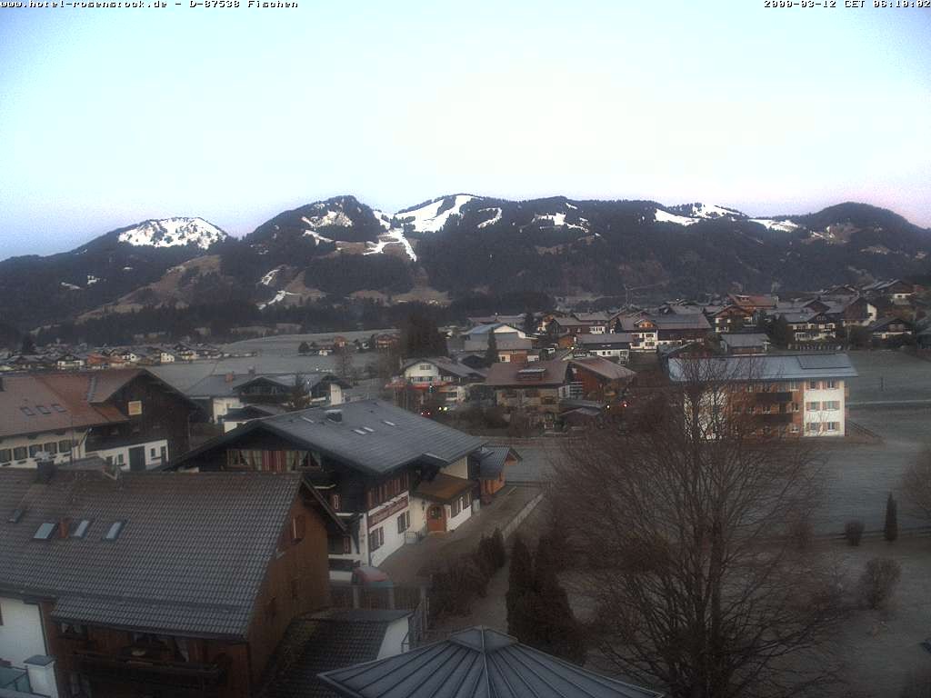 Archived image Webcam Rosenstock Hotel, Fischen in the Allgäu