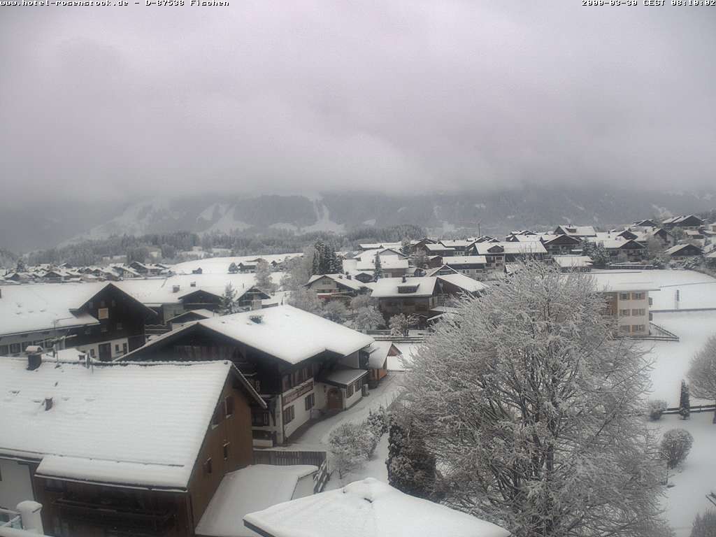 Archived image Webcam Rosenstock Hotel, Fischen in the Allgäu