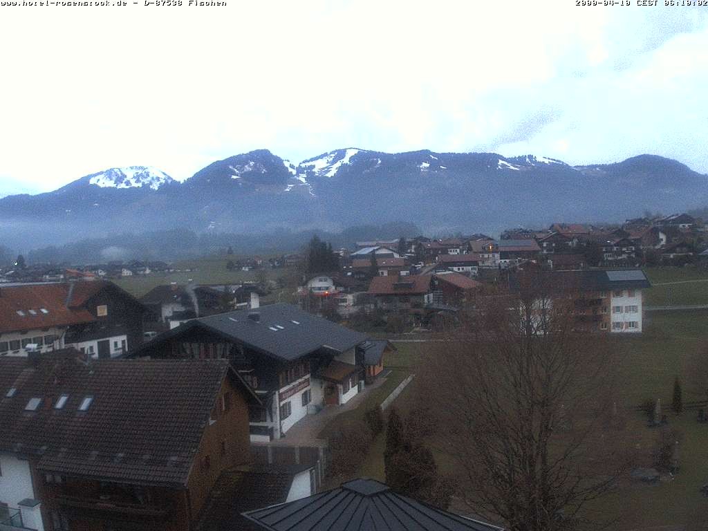Archived image Webcam Rosenstock Hotel, Fischen in the Allgäu