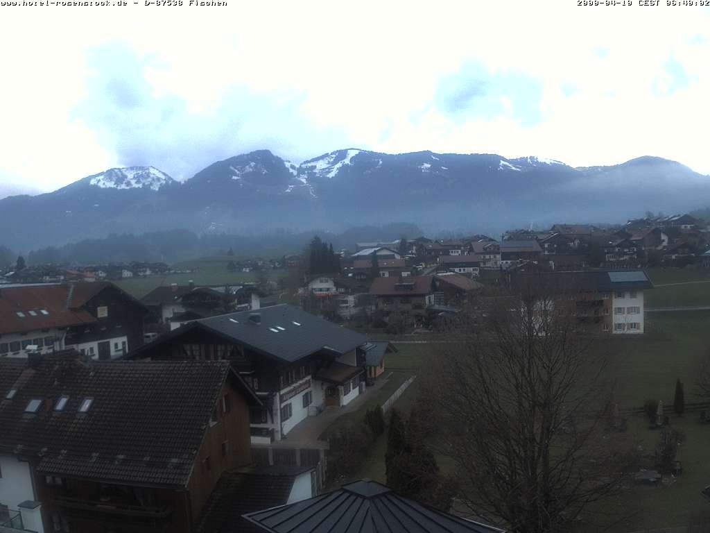 Archived image Webcam Rosenstock Hotel, Fischen in the Allgäu
