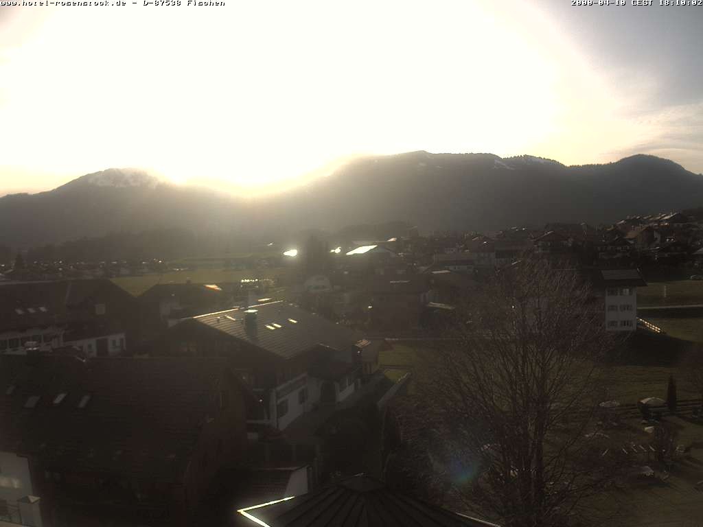 Archived image Webcam Rosenstock Hotel, Fischen in the Allgäu