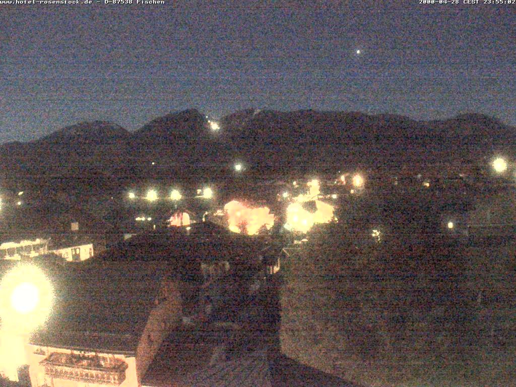 Archived image Webcam Rosenstock Hotel, Fischen in the Allgäu
