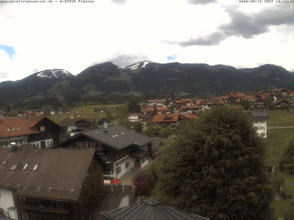 Archived image Webcam Rosenstock Hotel, Fischen in the Allgäu