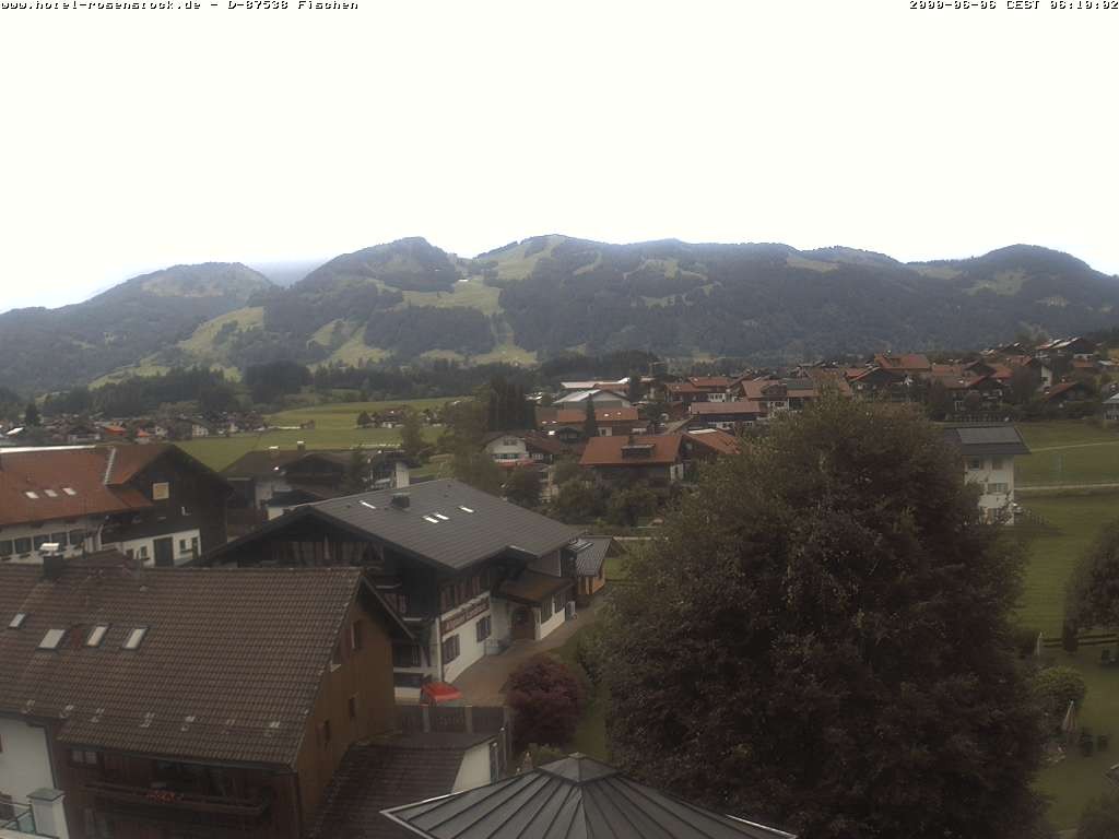 Archived image Webcam Rosenstock Hotel, Fischen in the Allgäu