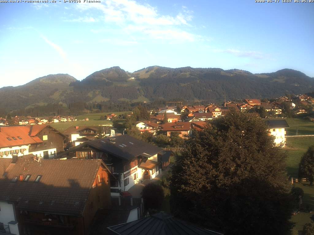 Archived image Webcam Rosenstock Hotel, Fischen in the Allgäu