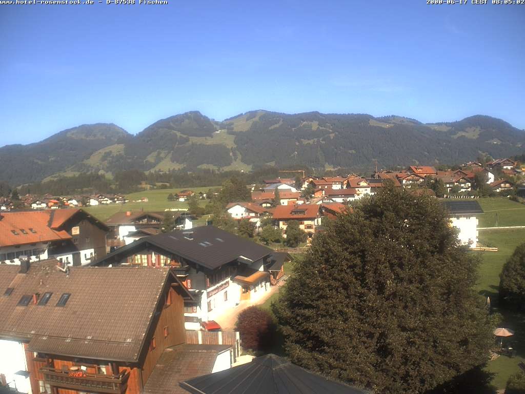 Archived image Webcam Rosenstock Hotel, Fischen in the Allgäu