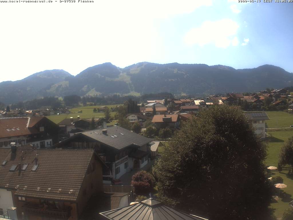 Archived image Webcam Rosenstock Hotel, Fischen in the Allgäu