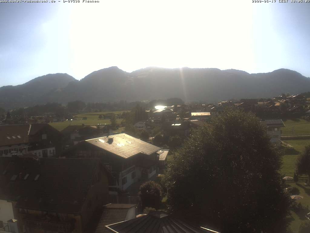 Archived image Webcam Rosenstock Hotel, Fischen in the Allgäu