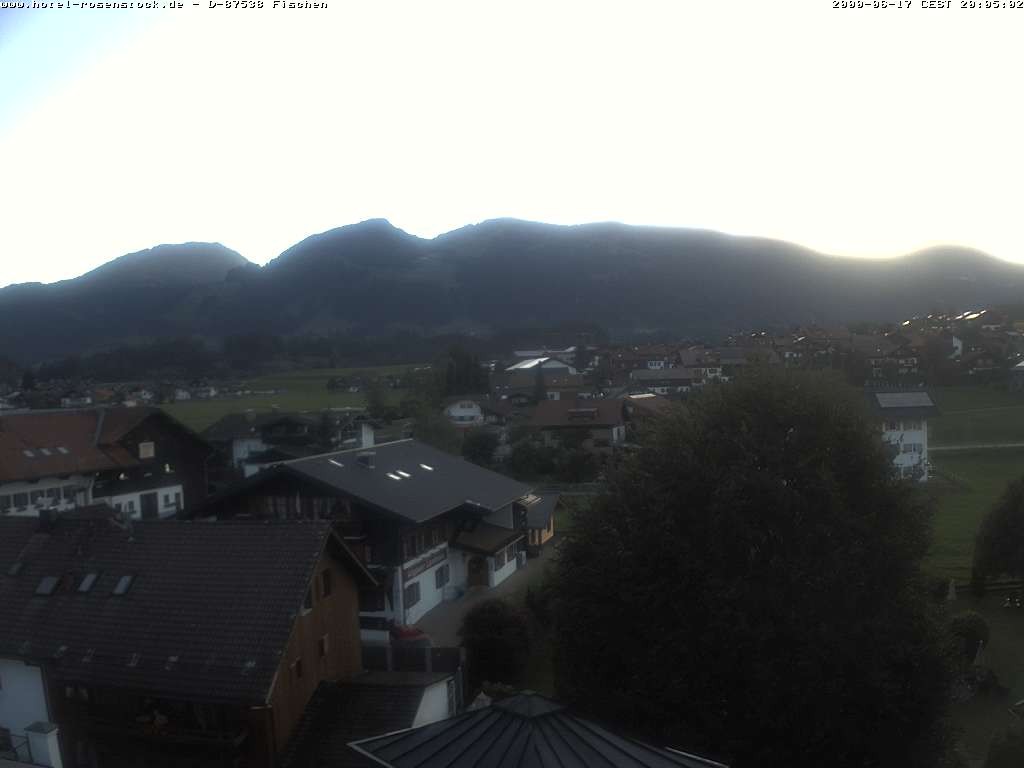 Archived image Webcam Rosenstock Hotel, Fischen in the Allgäu