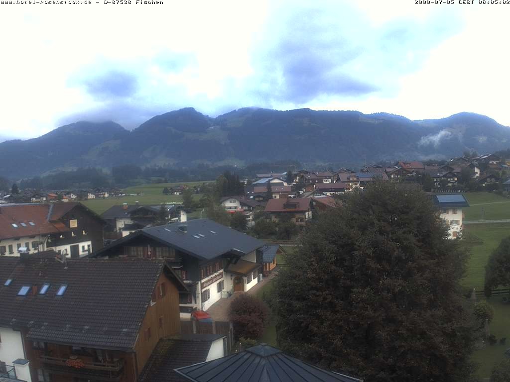 Archived image Webcam Rosenstock Hotel, Fischen in the Allgäu
