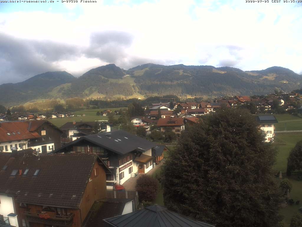 Archived image Webcam Rosenstock Hotel, Fischen in the Allgäu