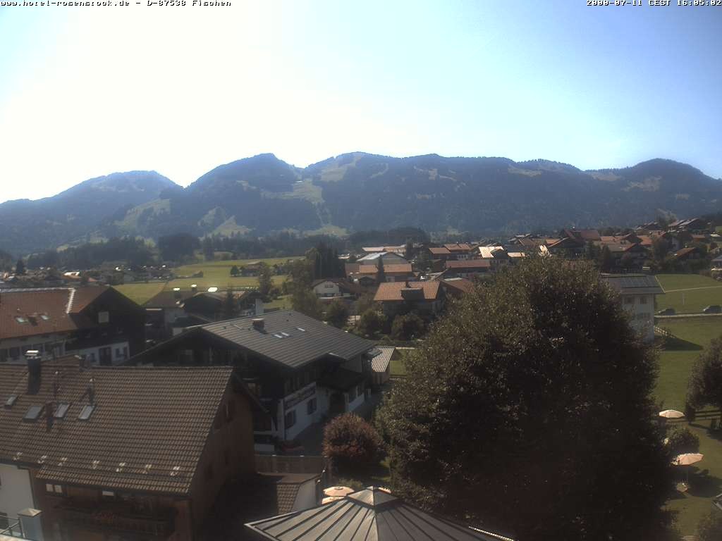Archived image Webcam Rosenstock Hotel, Fischen in the Allgäu