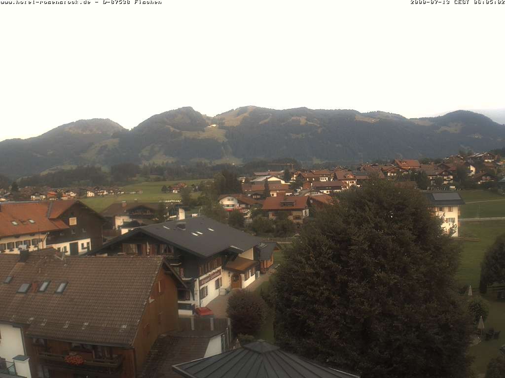 Archived image Webcam Rosenstock Hotel, Fischen in the Allgäu