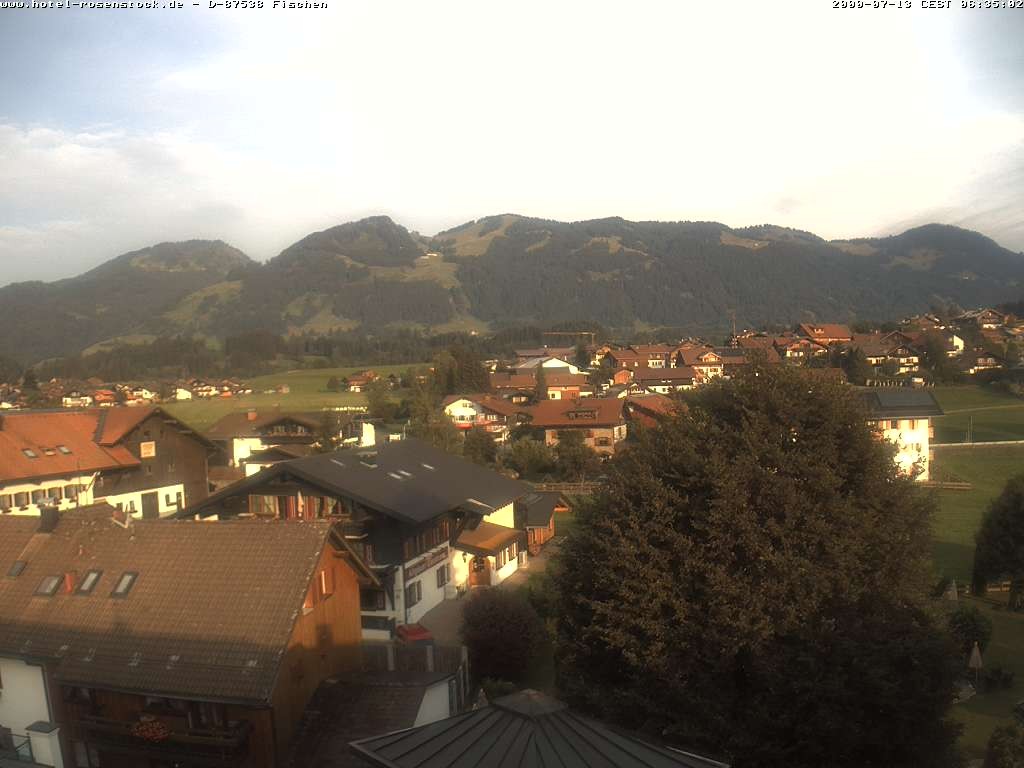 Archived image Webcam Rosenstock Hotel, Fischen in the Allgäu