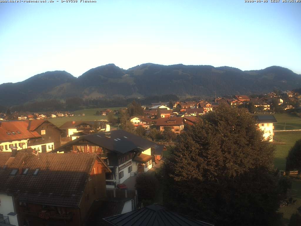 Archived image Webcam Rosenstock Hotel, Fischen in the Allgäu